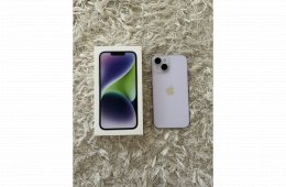 Eladó iPhone 14 halvány lila , kártyafüggetlen, 128 GB