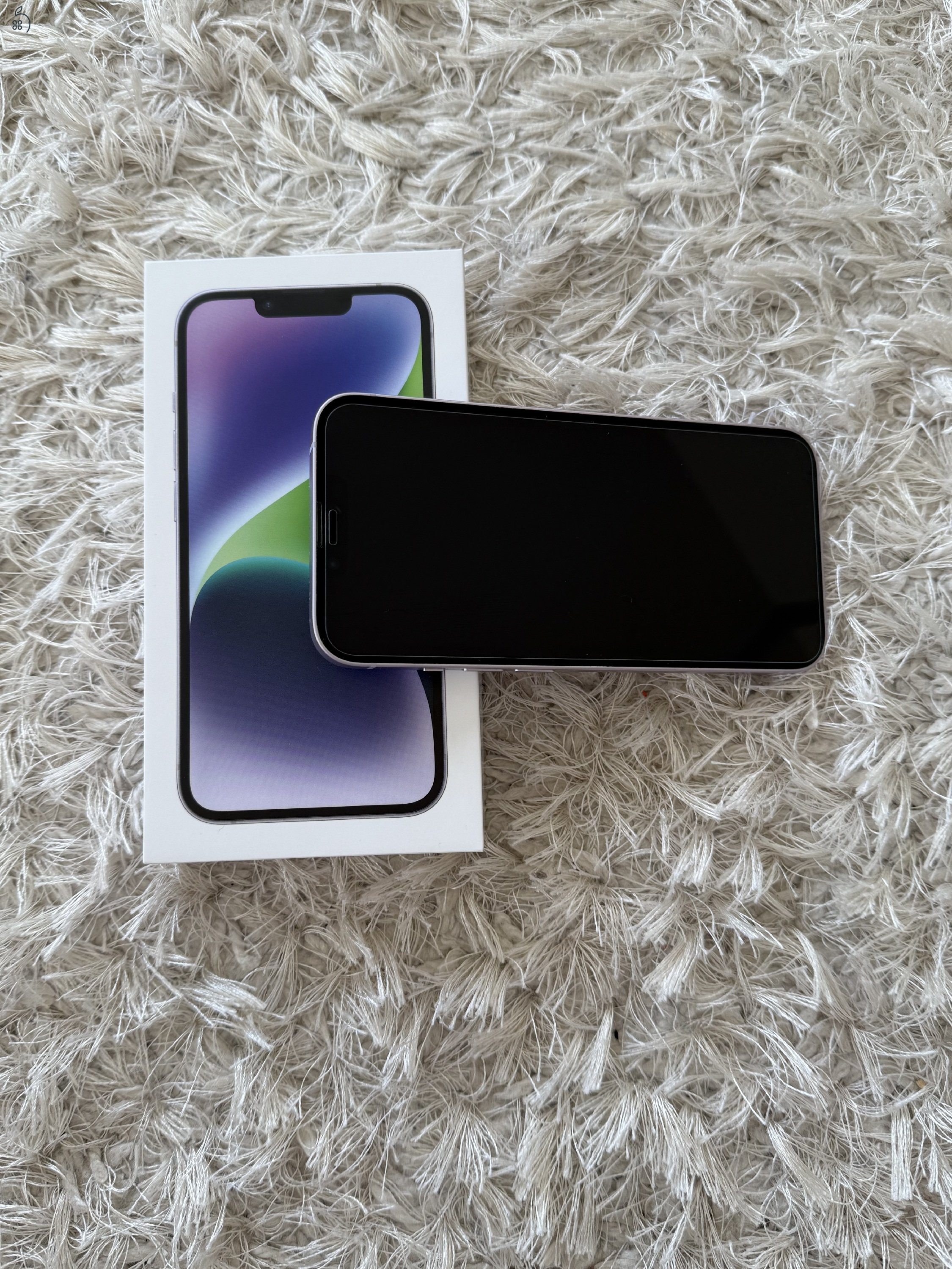 Eladó iPhone 14 halvány lila , kártyafüggetlen, 128 GB