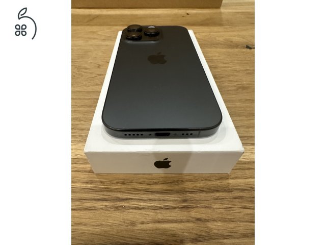 Új állapotú, nem használt, Apple iPhone 16 Pro 256GB  fekete titán készülékem (MYNH3HX/A) eladó 