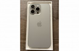 iPhone 15 Pro Max 512 GB használt, natúr titán