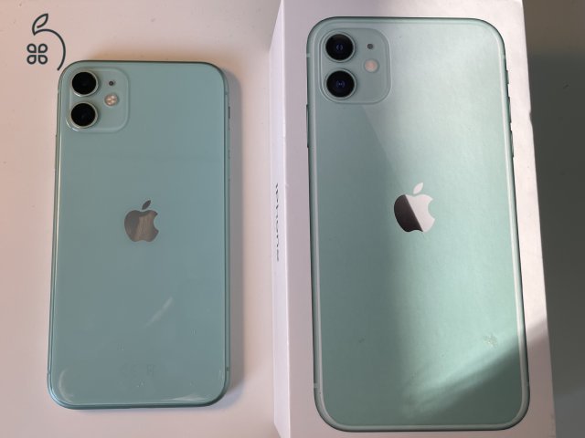 iPhone 11 128GB 100% akksi, független, dobozzal, mint az új 