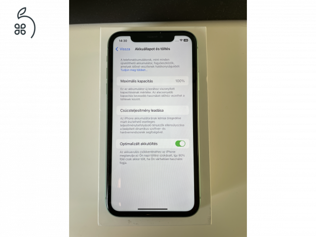 iPhone 11 128GB 100% akksi, független, dobozzal, mint az új 