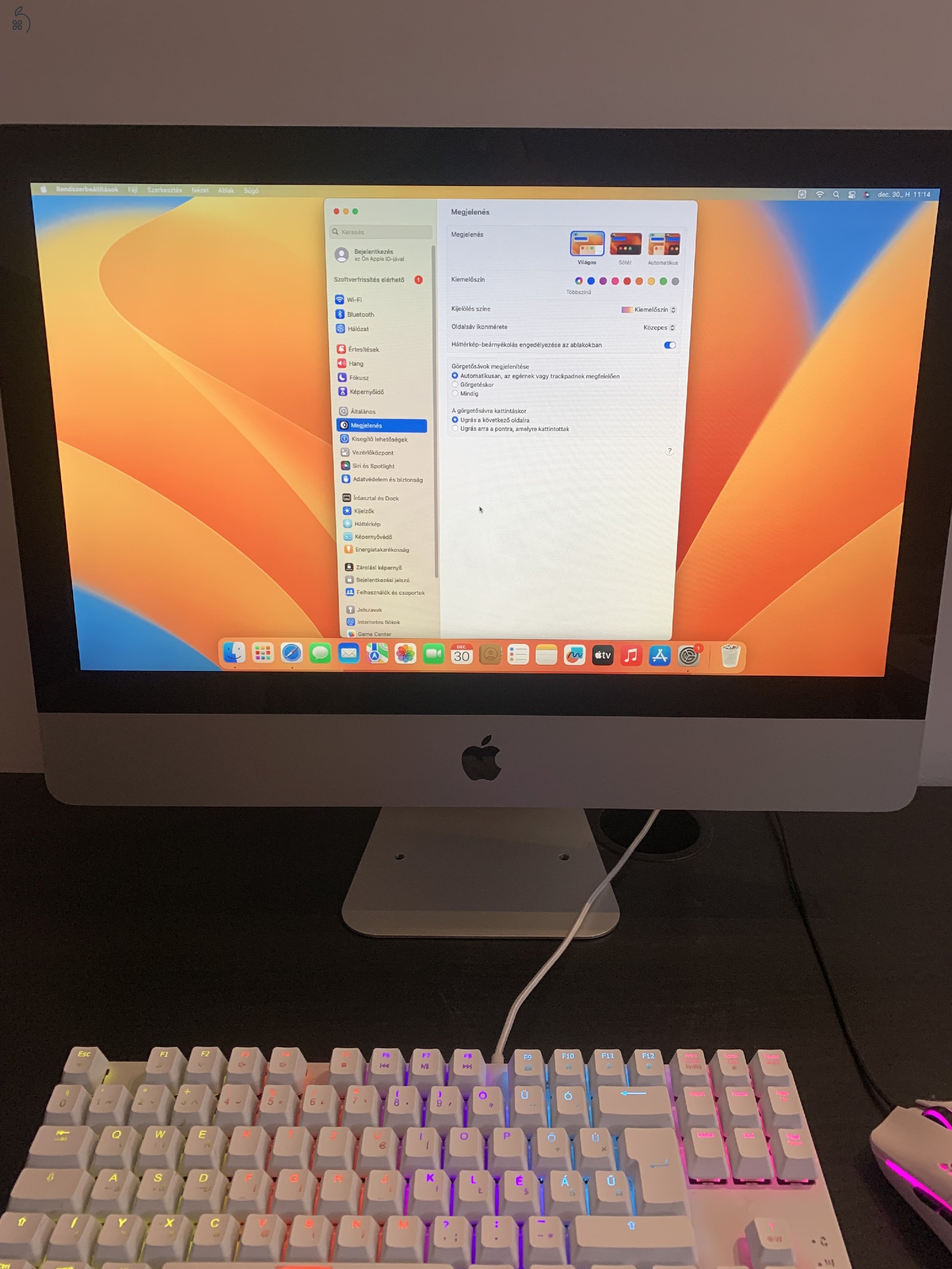 Imac 21,5coll Ventura  8Gb SSD 480Gb