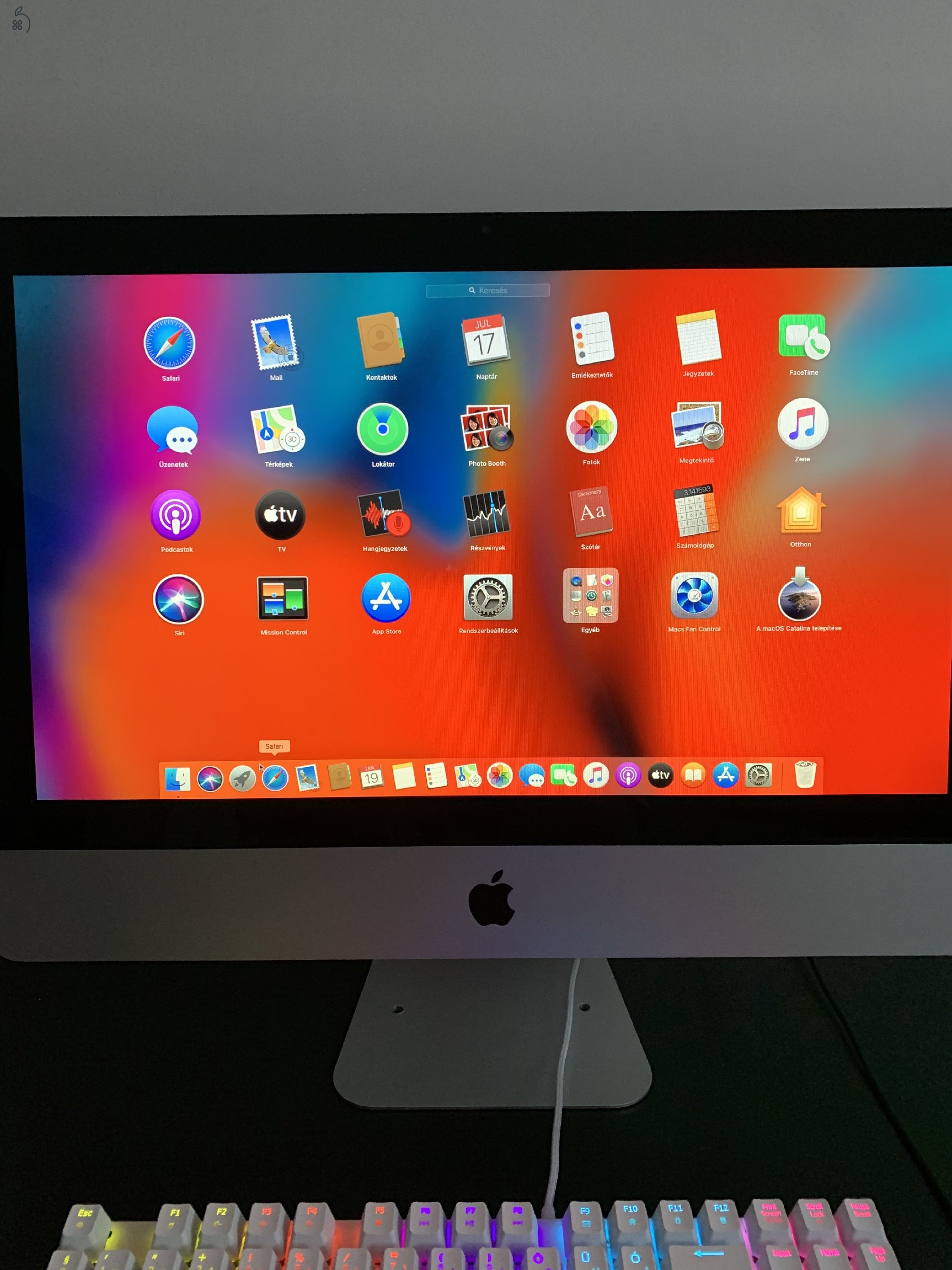 Imac 21,5coll Catalina  8Gb SSD 256Gb