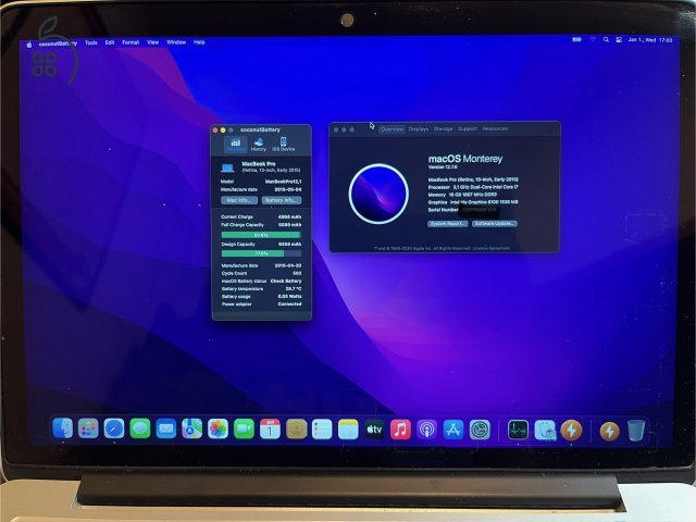 Macbook Pro Early 2015 CTO, i7 3,1 GHz, 16 GB RAM, 512 SSD