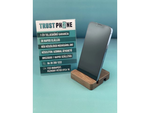 !! 1 ÉV GARANCIA !! iPhone 13 Pro Blue 128 GB – BM20470VA – 100% AKKU