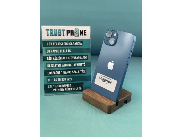 !! 1 ÉV GARANCIA !! iPhone 13 Blue 128 GB – TRT725 – 88% AKKU