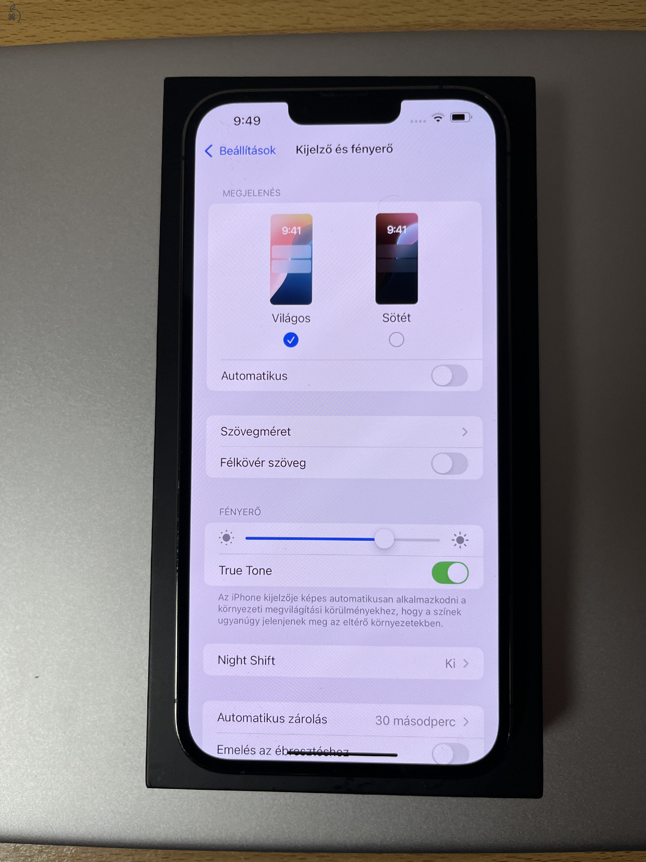 iPhone 13 Pro Max 128GB Garanciában újra cserélt. Akku 99%!