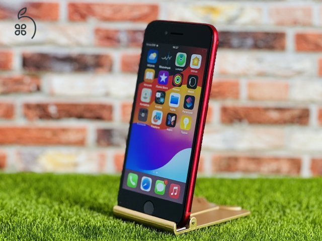 Apple iPhone SE (2020) 128 GB PRODUCT RED 100% akku szép állapotú - 24 HÓ GARANCIA - 539