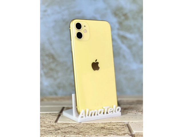 Apple iPhone 11 64 GB Yellow szép állapotú - 24 HÓ GARANCIA