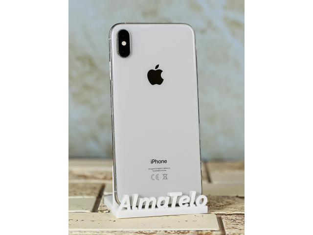 Apple iPhone XS Max 64 GB Silver 100% akku - 24 hónap Garancia