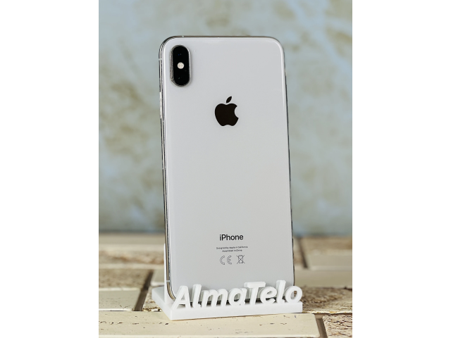 Apple iPhone XS Max 64 GB Silver 100% akku - 24 hónap Garancia