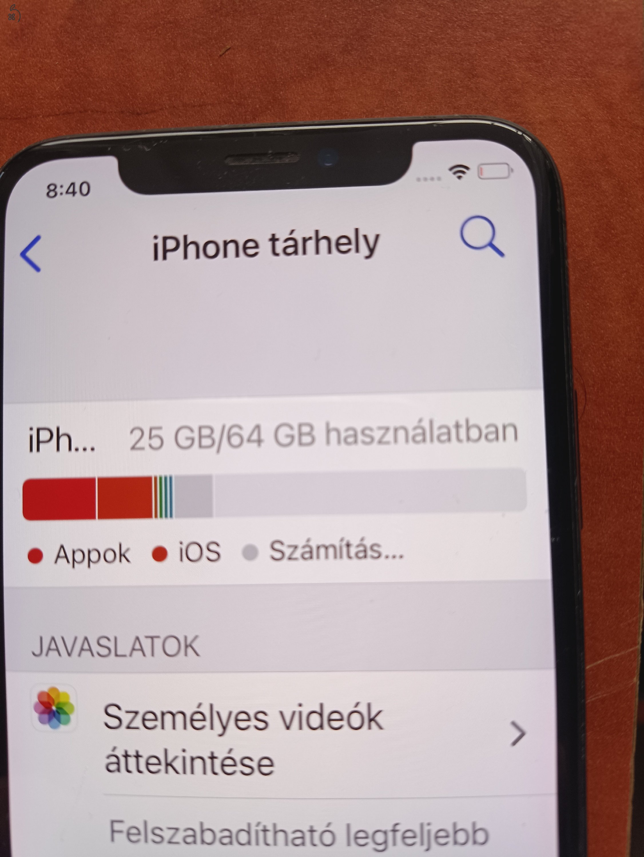 Hazsnált Iphone X 64 GB eladó,