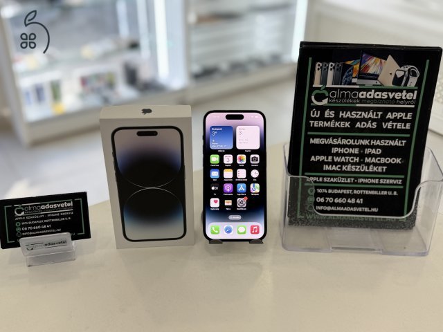 iPhone 14 Pro 128GB Független Újszerű/1-3 hónap gar./Akku 92%/p3954