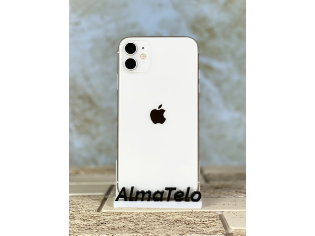 Apple iPhone 11 64 GB White 100% akku - 24 hónap Garancia