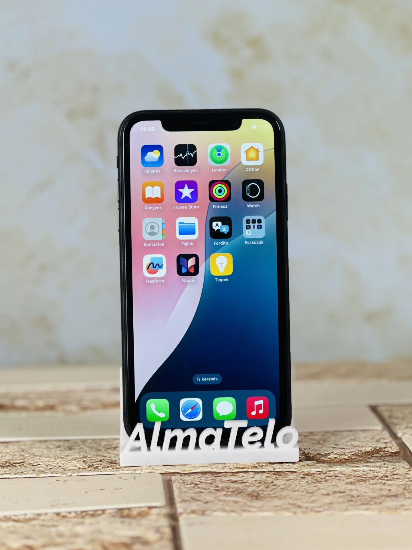 Apple iPhone 11 128 GB Black 100% akku - 12 hónap Garancia