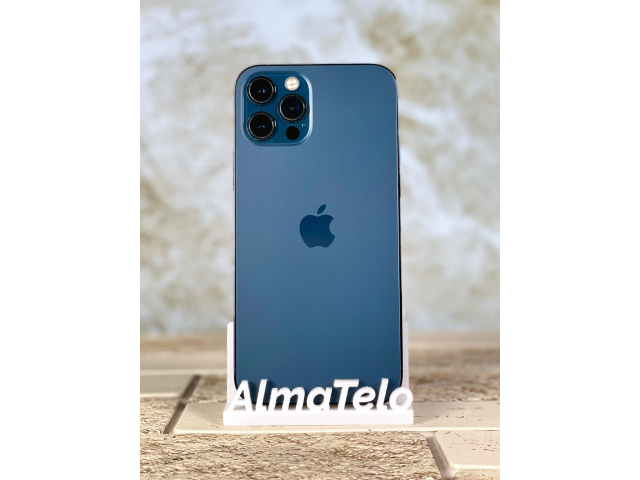 Apple iPhone 12 Pro 256 GB Pacific Blue 100% akku - 12 hónap Garancia