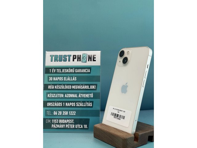 !! 1 ÉV GARANCIA !! iPhone 13 Starlight 128 GB – TRT1000 – 90% AKKU