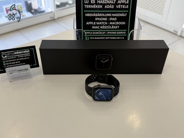 Apple Watch 5 44mm Nike Megkímélt/1-3 hónap gar./Akku 88%/p3958