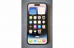 Új, iPhone 14 pro 128GB fekete, független telefon, + 1év Apple gyári garancia