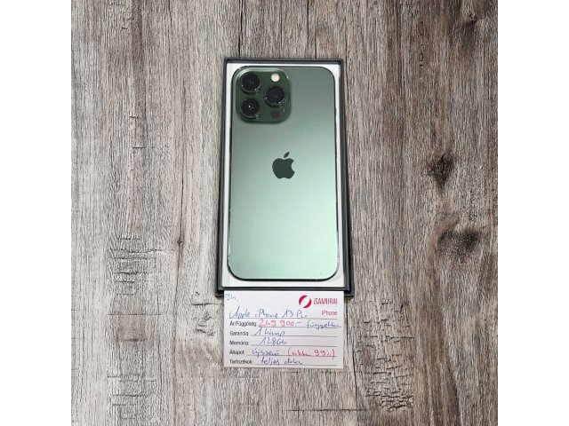 94. Apple iPhone 13 Pro - 128 GB - Alpine Green - 99% AKKU