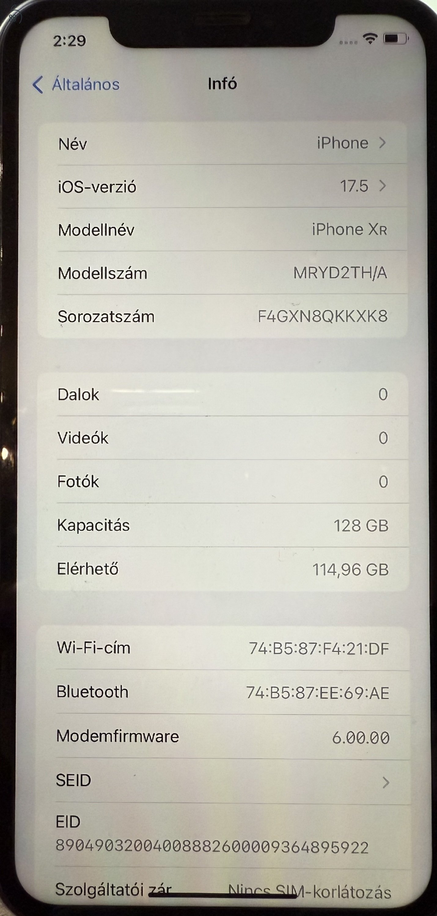 iPhone XR 128 GB