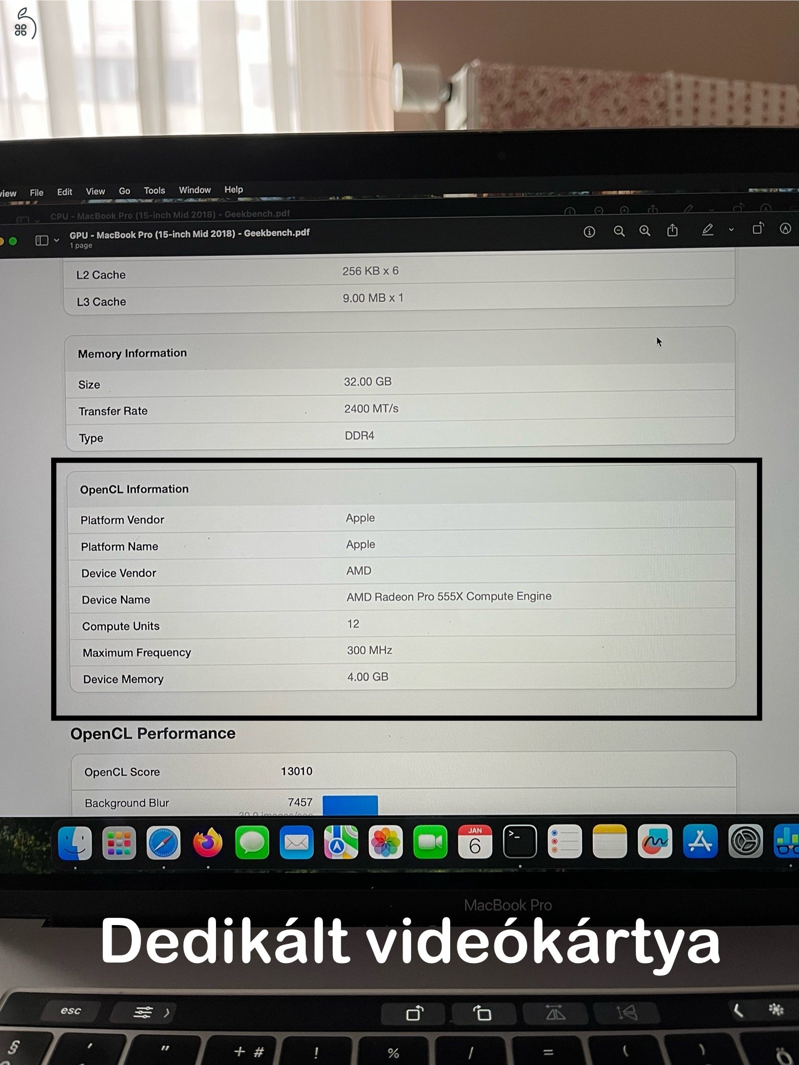 MacBook Pro 2018 Retina 15