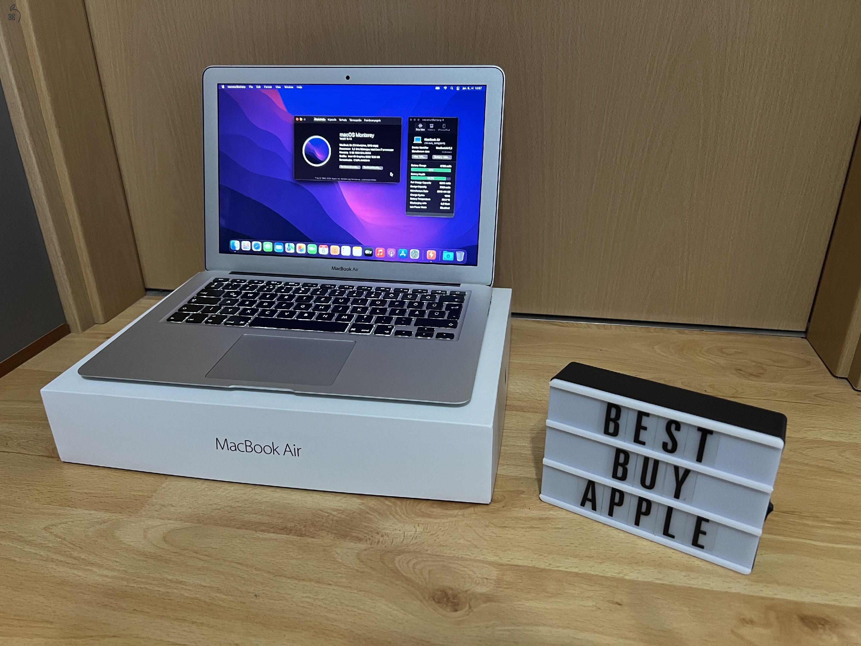 2015 MacBook Air 13 / i7 / 8GB / 128GB SSD / 88% Aksi / Korrekt Áron Eladó ! ! !