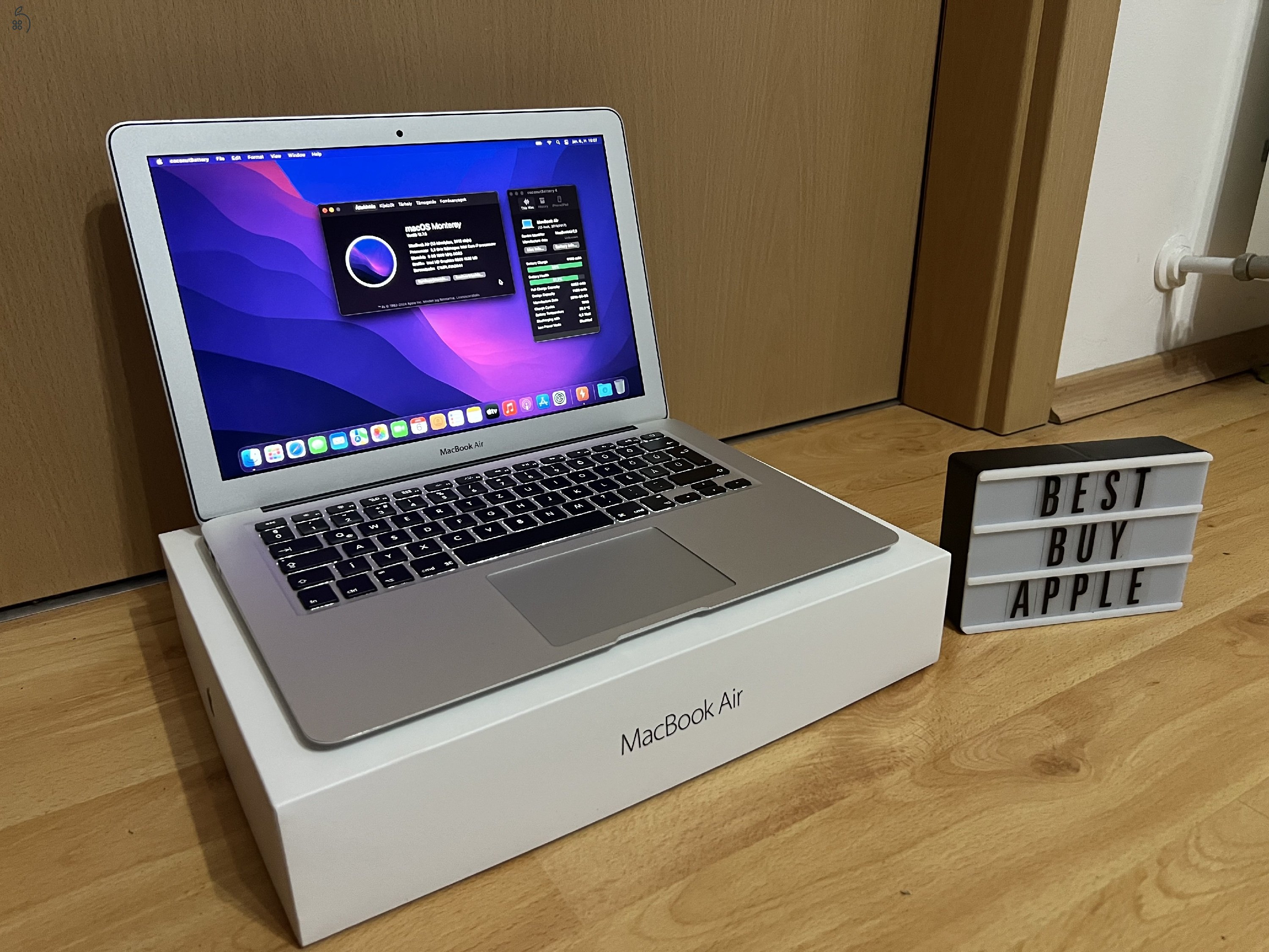 2015 MacBook Air 13 / i7 / 8GB / 128GB SSD / 88% Aksi / Korrekt Áron Eladó ! ! !