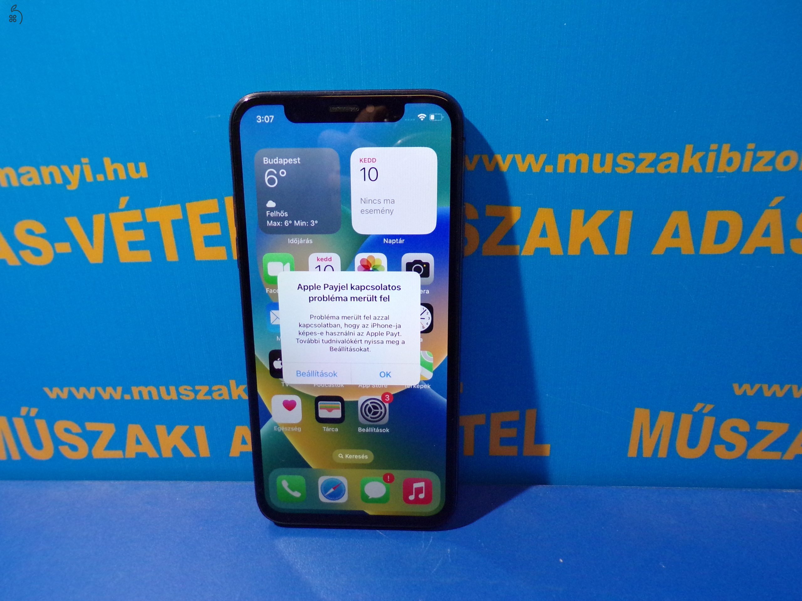 Apple Iphone X mobiltelefon 64Gb jótállással