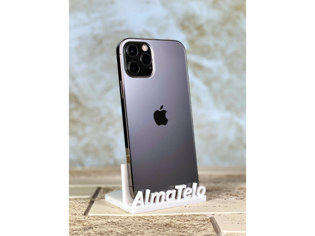 Apple iPhone 12 Pro 128 GB Graphite 100% akku - 24 hónap Garancia