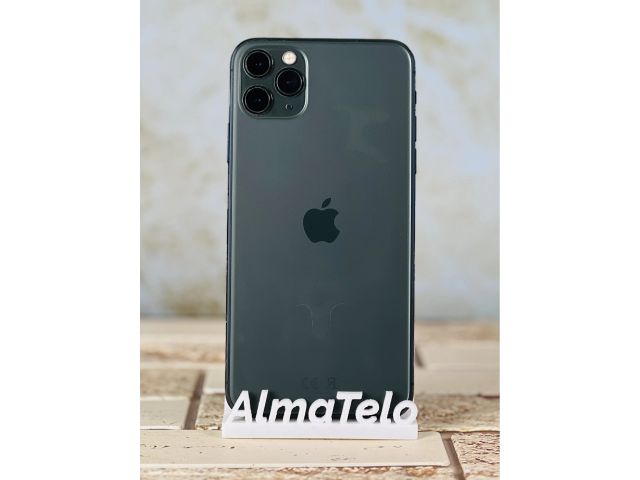 Apple iPhone 11 Pro Max 256 GB Midnight Green 100% akku - 24 hónap Garancia