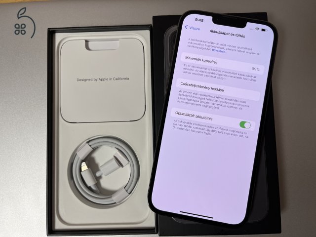 iPhone 13 Pro Max 128GB Garanciában újra cserélt! Akku 99%! 