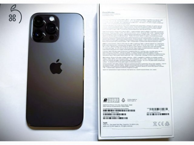 Eladó Apple Iphone 14 Pro Max, Space Black, 128 GB, független mobiltelefon!