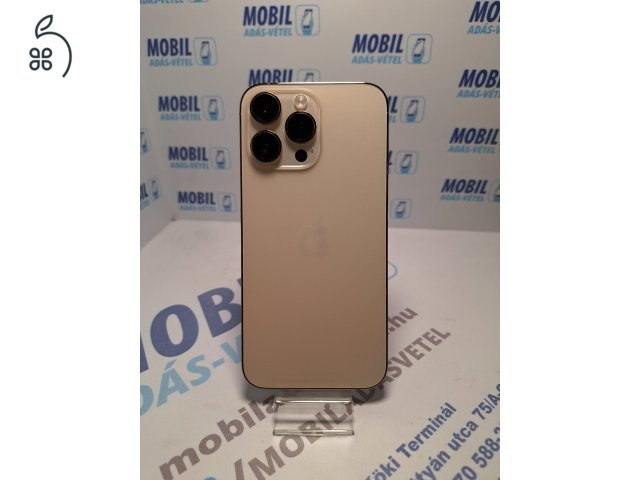 Apple iPhone 14 Pro Max 128 GB Gold - akku 87% - 12 hó garancia