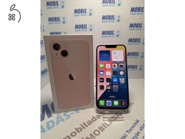 Apple iPhone 13 128 GB Pink - akku 86% - 12 hó garancia