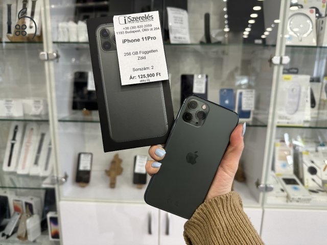 iPhone 11 Pro 256 GB független zöld ÚJ AKKUVAL (2) iSzerelés.hu