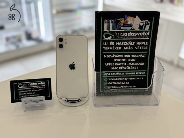 iPhone 11 128GB Független Újszerű/1-3 hónap gar./Akku 100%/p3964