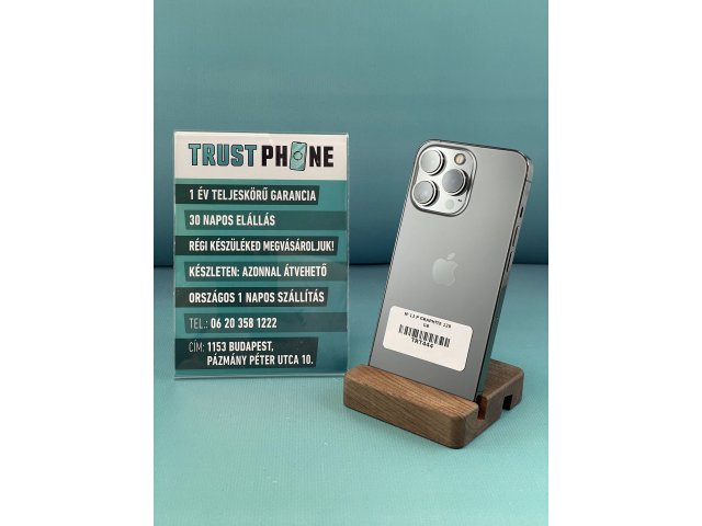 !! 1 ÉV GARANCIA !! iPhone 13 Pro Graphite 128 GB – TRT444 – 100% AKKU