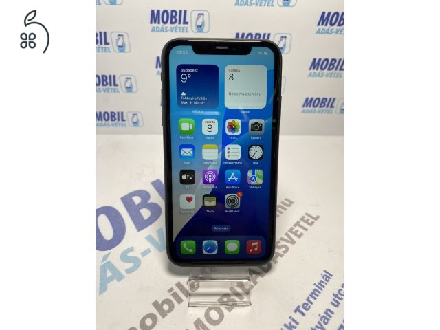 Apple iPhone 11 64 GB Black - akku 94% - 12 hó garancia