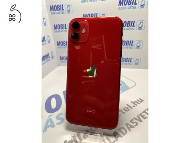 Apple iPhone 11 64 GB Product Red - akku 85% - 12 hó garancia