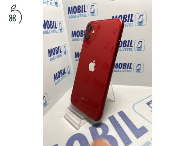 Apple iPhone 11 64 GB Product Red - akku 85% - 12 hó garancia