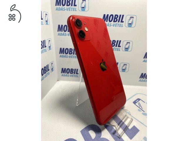 Apple iPhone 11 64 GB Product Red - akku 85% - 12 hó garancia