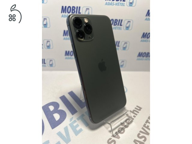 Apple iPhone 11 Pro 64 GB Midnight Green - akku 100% - 12 hó garancia