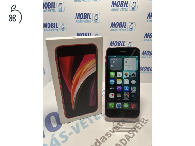 Apple iPhone SE2020 64 GB Red - akku 100% - 12 hó garancia