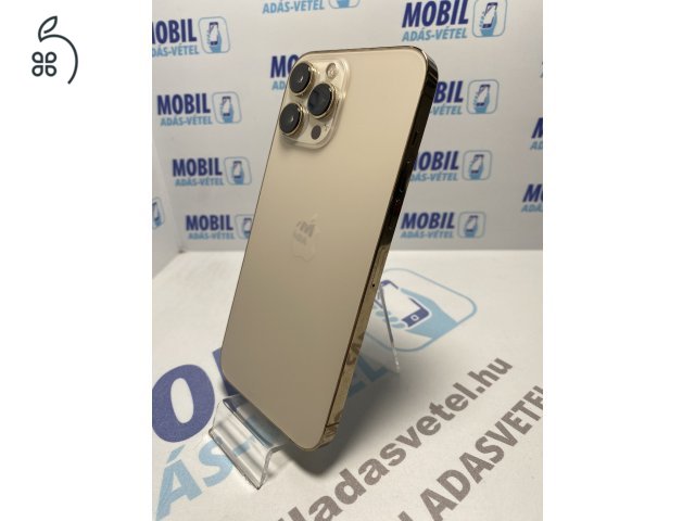 Apple iPhone 13 Pro Max 128 GB Gold - akku 100% - 12 hó garancia