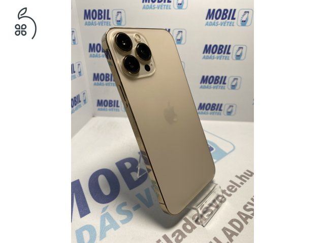 Apple iPhone 13 Pro Max 128 GB Gold - akku 100% - 12 hó garancia