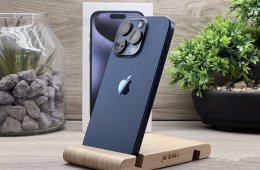 Hibátlan iPhone 15 Pro Blue Titanium 128GB 2 ÉV Garanciával Számlával Aksi 97%