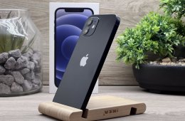 iPhone 12 Black 128GB 2 ÉV Garanciával Számlával Aksi 92%