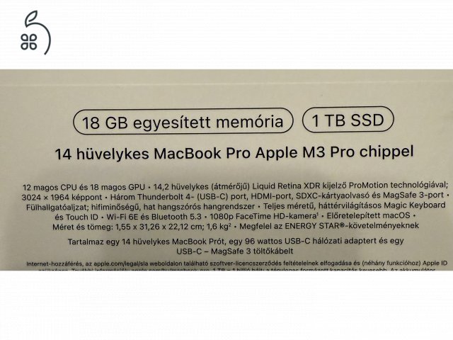 MacBook Pro 14 M3 Pro 1tb